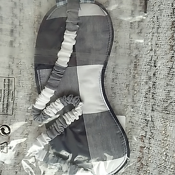 NWT Hastens Beauty Sleep Mask Blue Checkboard - Picture 4 of 5